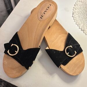 Coach Women's Black bleeker Slide Sandals